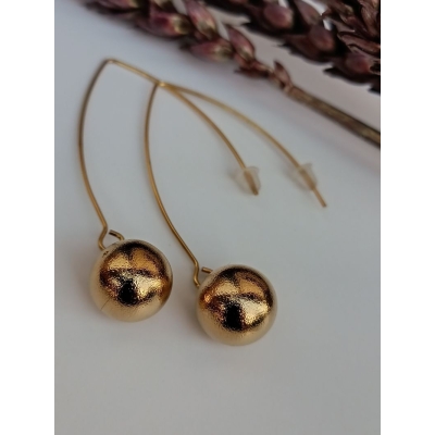 Σκουλαρίκια από ανοξείδωτο ατσάλι.... minimal gold